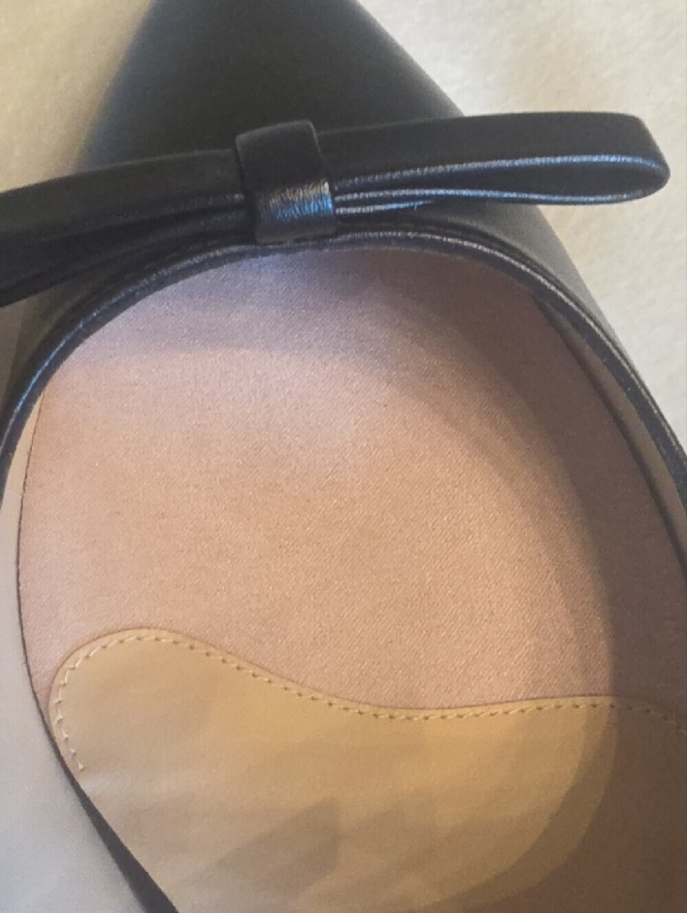 Stuart Weitzman REESE Flat Slide Black Leather Mary-Jane Bows Pointy Toes 8 - Picture 11 of 16